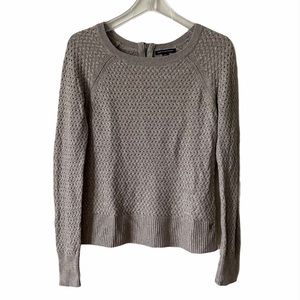 American Eagle Grey Knit Pullover Sweater Small